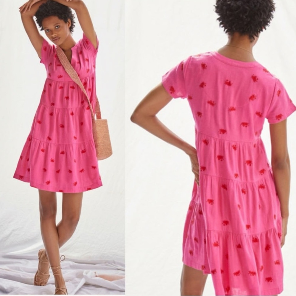 #crabs#red#pink#madeinindia#anthropologie#Maeve#summertimedress